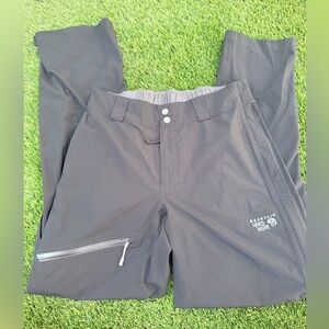 Mountain Hardwear Womens Black Stretch Ozonic Water Resistant Hiking Pants